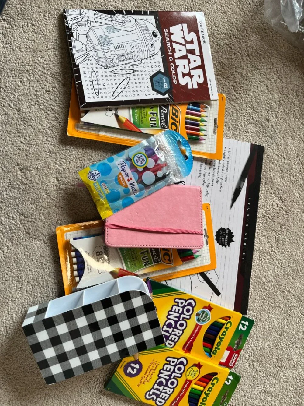 School Supplies Bundle Colored Pencils Pens Notebook Star Wars‎ mixed lot NEW